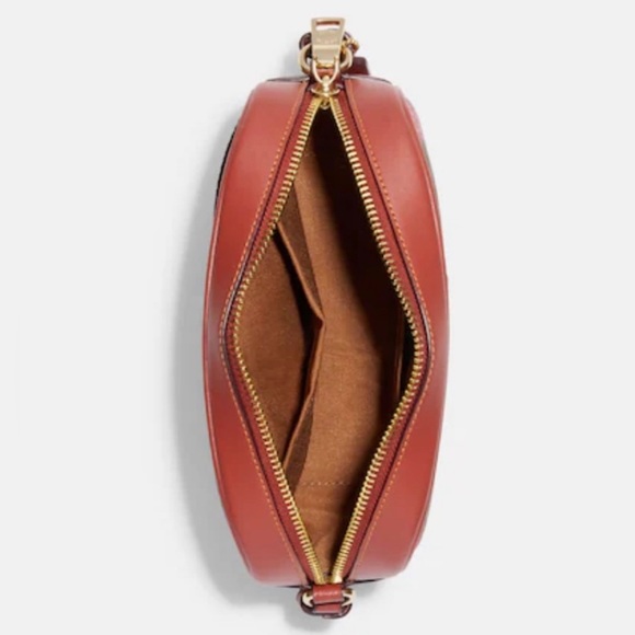 NWT COACH Mini Jamie Camera Bag In Signature Canvas Wild Strawberry Print Xbody - Picture 5 of 10